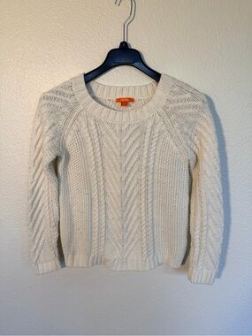 Joe Fresh Cream Cable Knit Crewneck Sweater